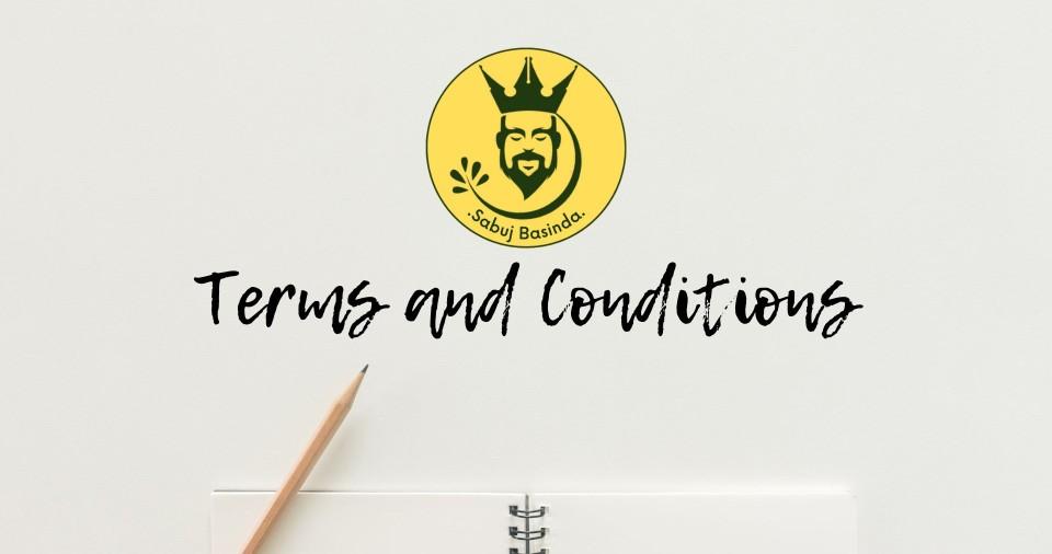 Terms and Conditions